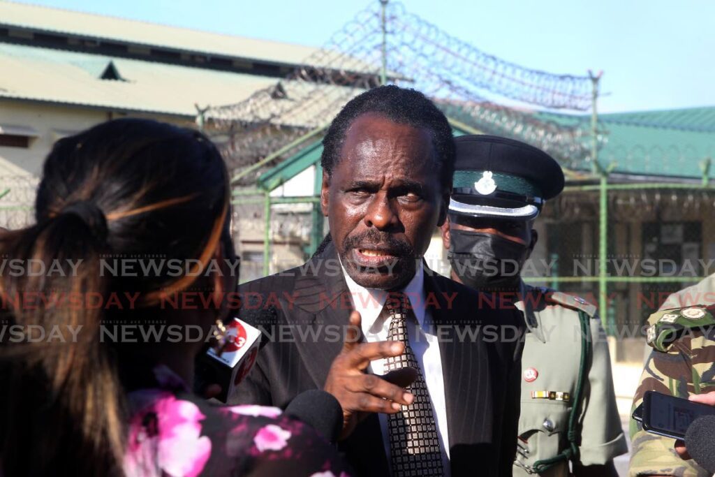 National Security Minister 
Fitzgerald Hinds  - 