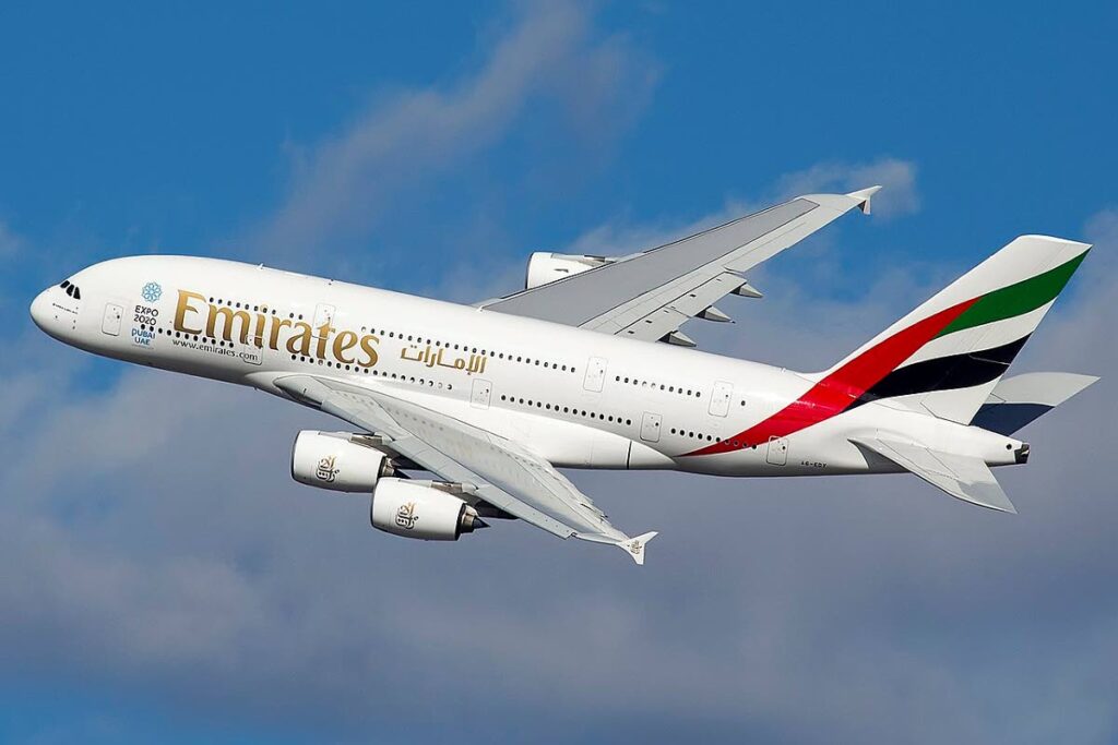 Emirates Airbus A380. - 