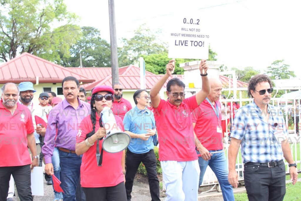 Members of the West Indies Group of University Teachers (WIGUT) - File photo by Grevic Alvarado