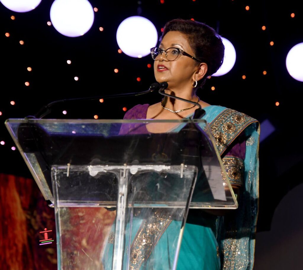 President Christine Kangaloo delivers her remarks at Divali Nagar on Wednesday.
Photo courtesy Office of the President - 