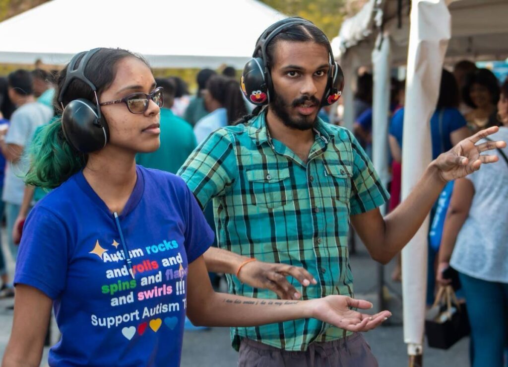 Sometimes I wear headphones with my brother so he can model me and feel more comfortable. - Courtesy Alex Singh