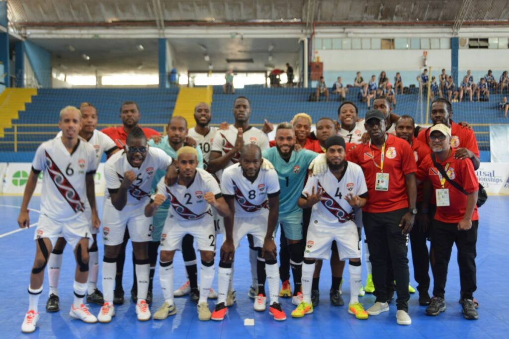 TT's team at the World Deaf Futsal Championships in Brazil. - Courtesy Akil Pegus