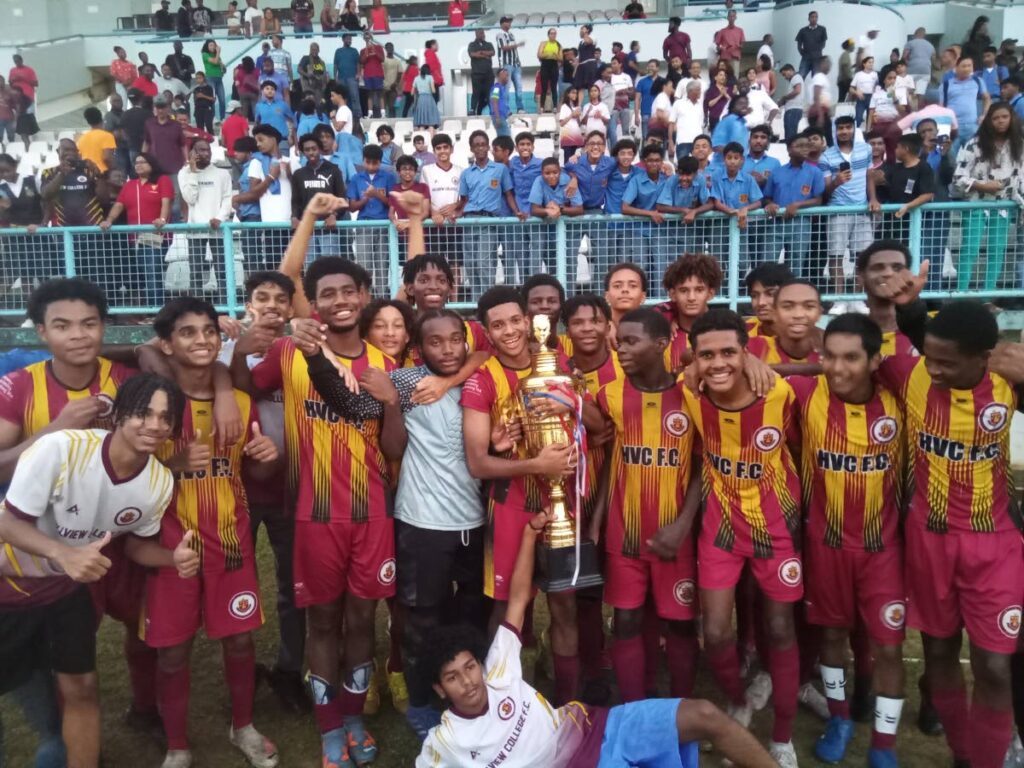 Members of the Hillview College football team after winning the SSFL U20 crown.  - 