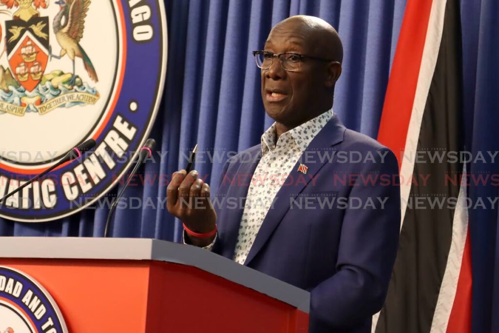 Prime Minister Dr Keith Rowley. - File photo by Roger Jacob