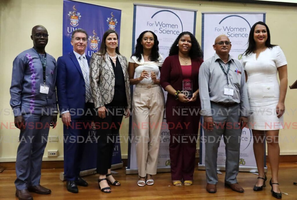 The award ceremony for Young Talents Caribbean Region L'Oreal-UNESCO for Women in Science; Empowering a Generation of Female Researchers was held at the Max Richard Auditorium UWI St Augustine Campus. - Photo by Roger Jacob