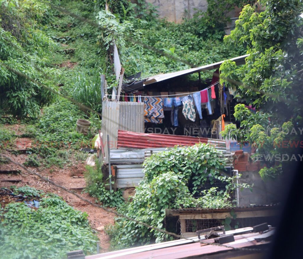 The Green Lane, La Canoa Santa Cruz home of Emmanuel Joseph, who was remanded into custody when he was charged for the attempted murder of a prison officer and another female in October. Joseph died on at Arima Health Facility after complaining of chest pains at the Eastern Correctional Facuilty  - Photo by Angelo Marcelle