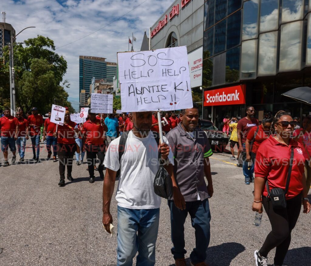 National Trade Union Centre (NATUC) march in Port of Spain, November 3, 2023. - Photo by Jeff K. Mayers