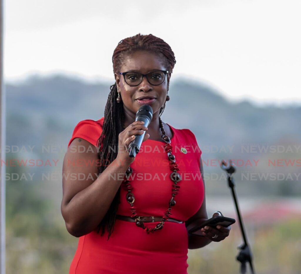 Deputy Chief Secretary Dr Faith BYisrael at the Tobago Jazz launch on Tuesday. - Photo by David Reid