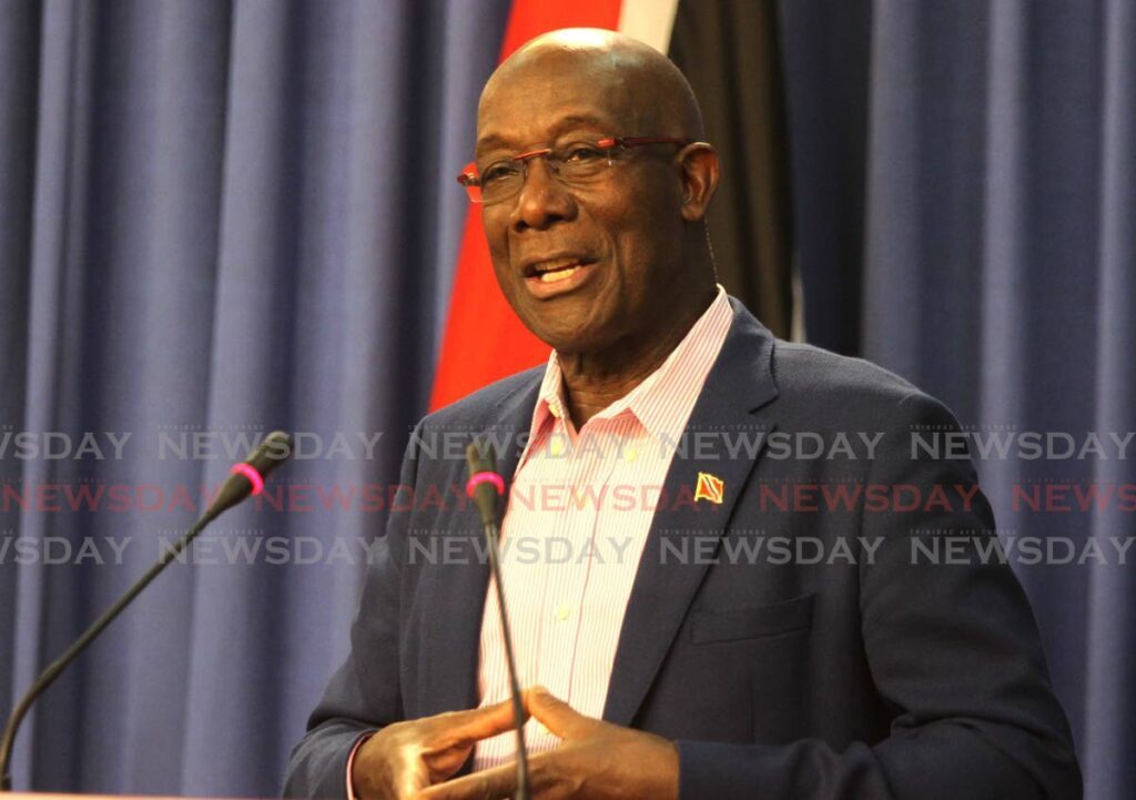 Prime Minister Dr Keith Rowley - File photo