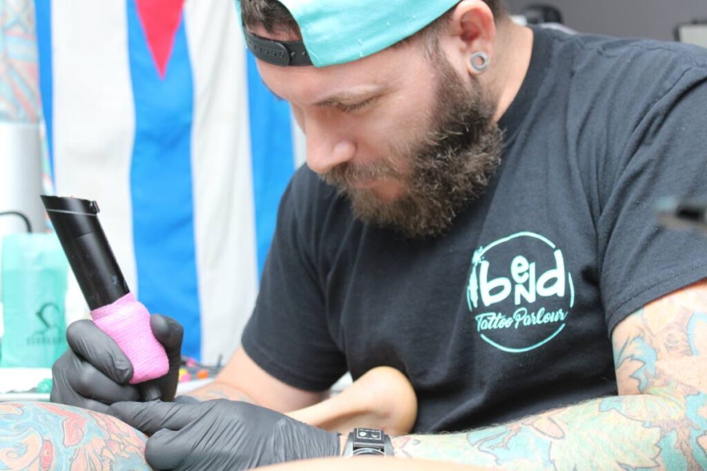 Ibend Tattoo Parlour is a brand who is promoting its own tattoo supplies for local artists. - Grevic Alvarado
