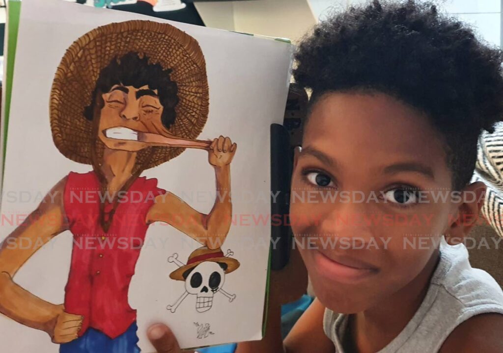 Nathan Julien says he is good at drawing characters. - 