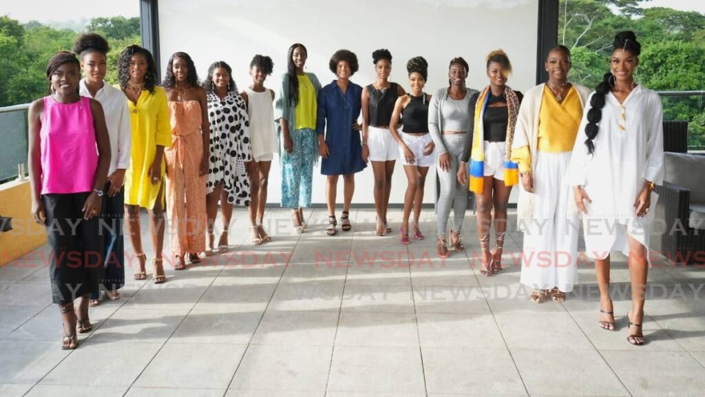 Contestants in the Miss Tobago Pageant. - courtesy Kerron Riley