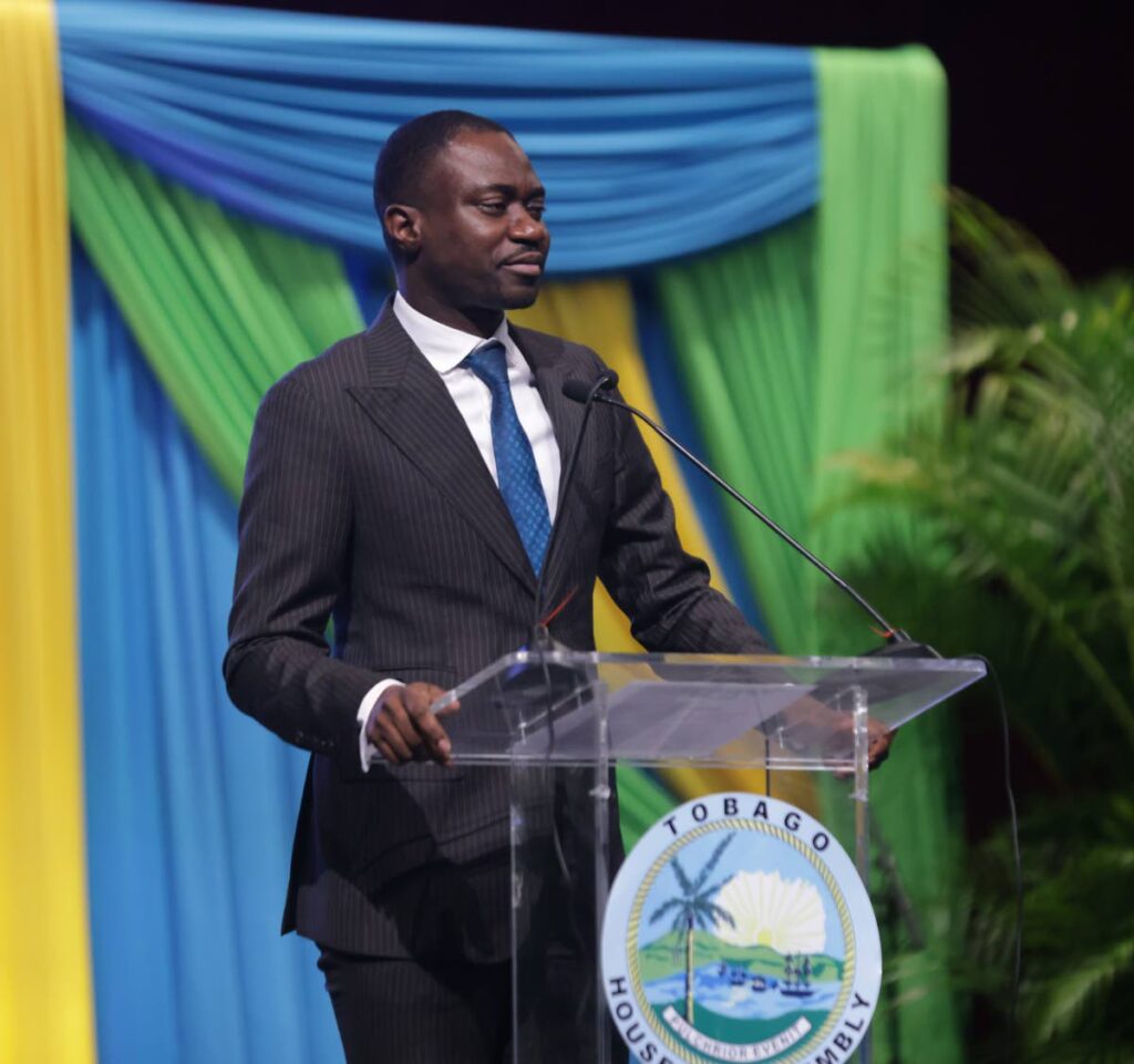 Chief Secretary Farley Augustine at the Tobago Day thanksgiving service.  - 