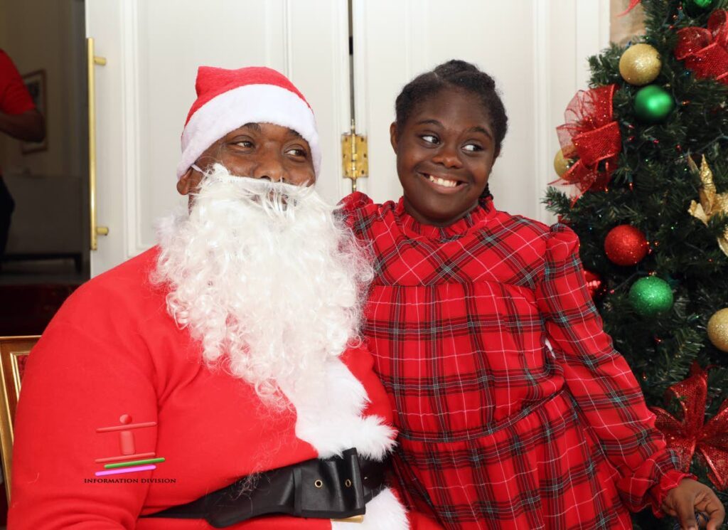 Each child got the opportunity to meet Santa and collect their gift.  - 