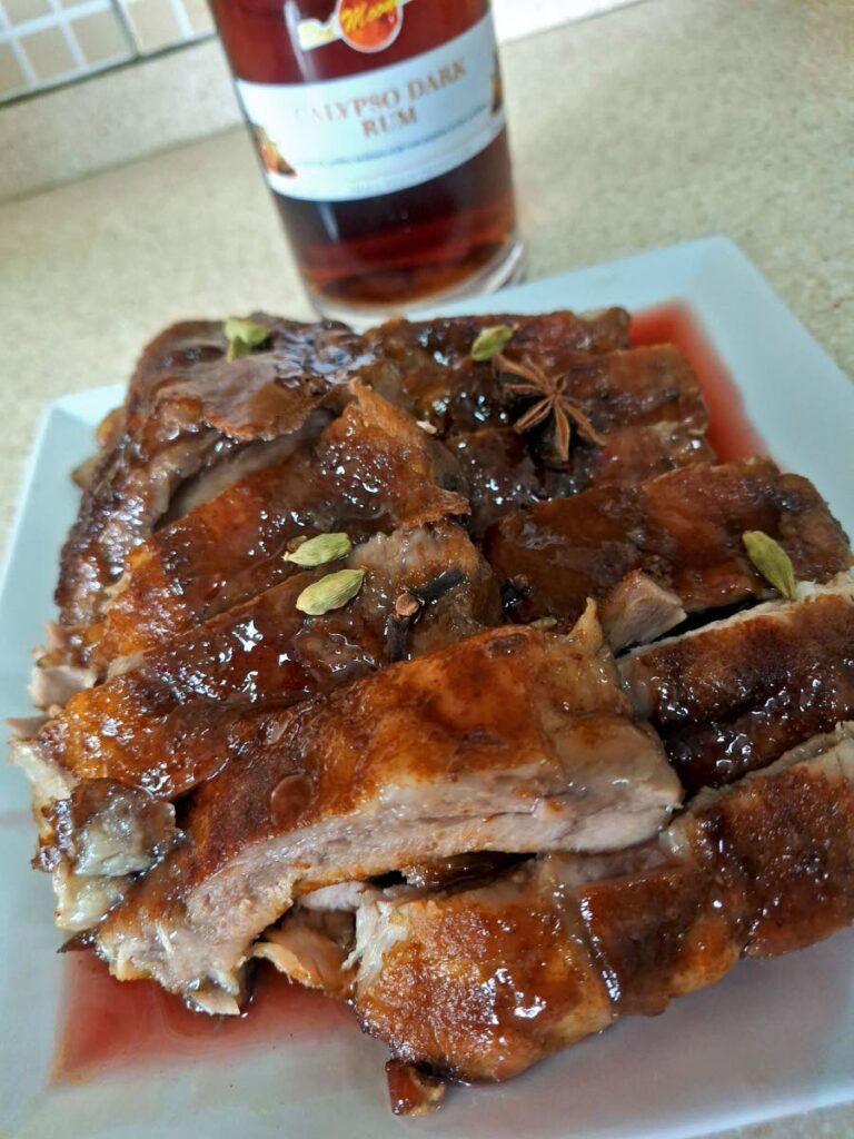 Ducksause’s sorrel and rum glazed ribs. Photo courtesy Chad Lee Loy - 