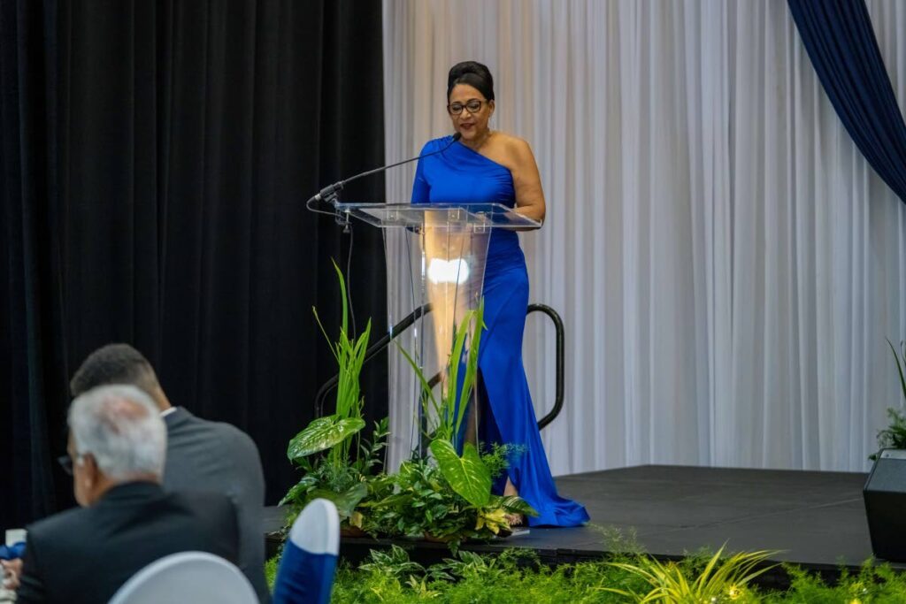 Lynette Seebaran-Suite SC speaking at the first Medical Board induction ceremony, held at the Hyatt Regency in Port of Spain  - Medical Board TT 