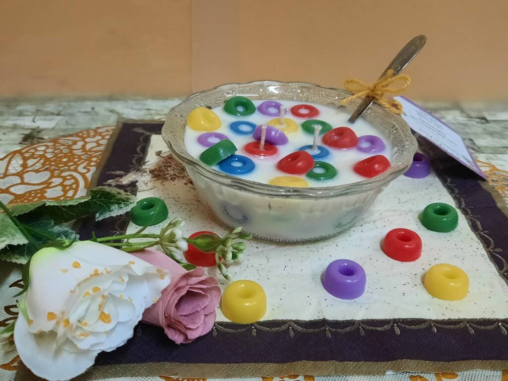 A cereal candle done by  N S Signature Creations & More. - 