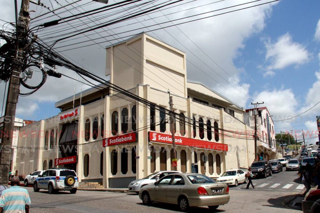 Scotiabank on the corner of High Street and Penitence Street, San Fernando - File photo by Anil Rampersad