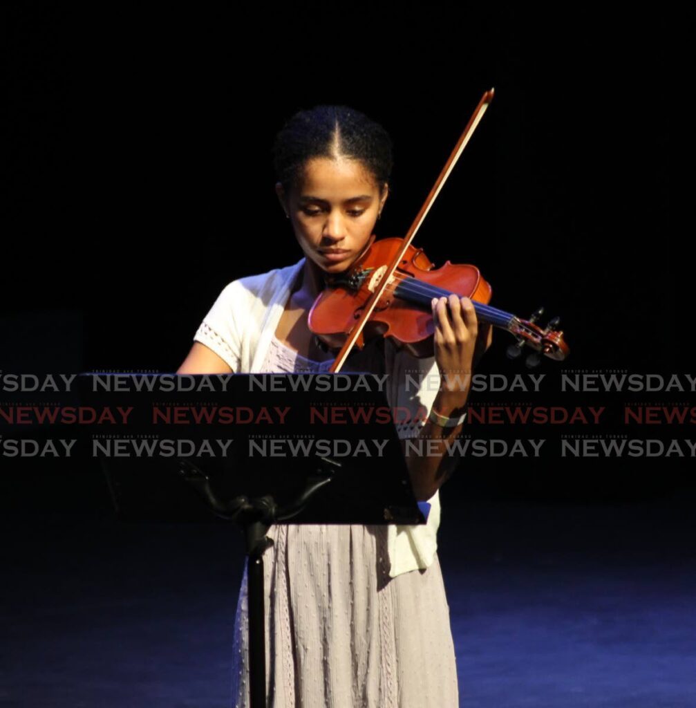 FILE: Tasmin-Jade King performs in OP-B2 Instrumental Recital, Violin of the 2022 Music Festival. - 
