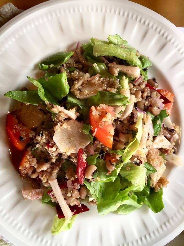 Black eye pea and quinoa salad
 - Photo by Wendy Rahamut