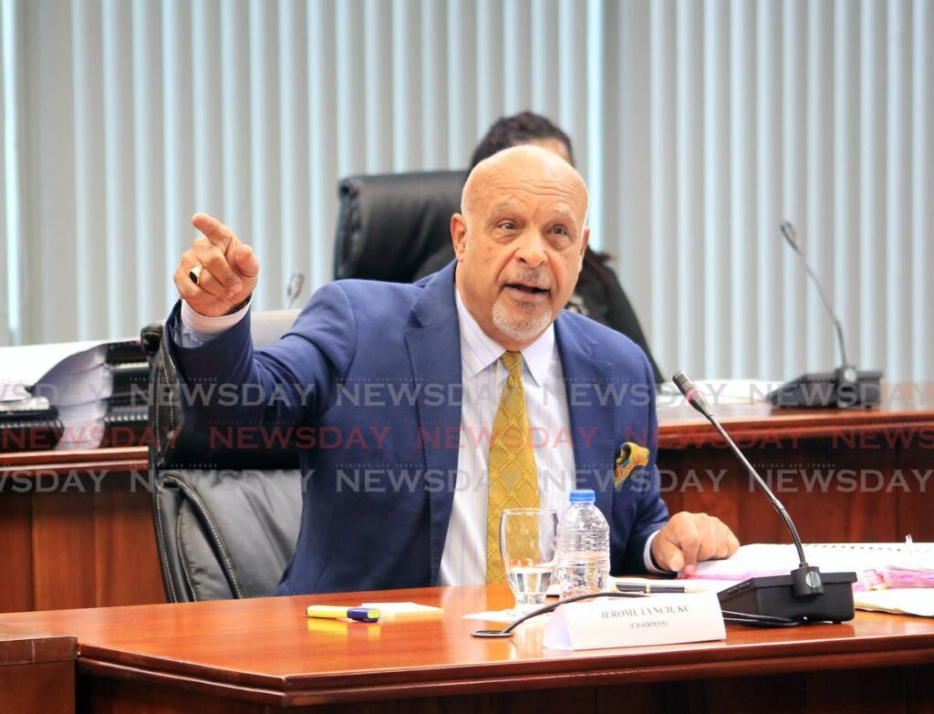 Chairman of the Commission of Enquiry into the Paria diving tragedy Jerome Lynch.  - 