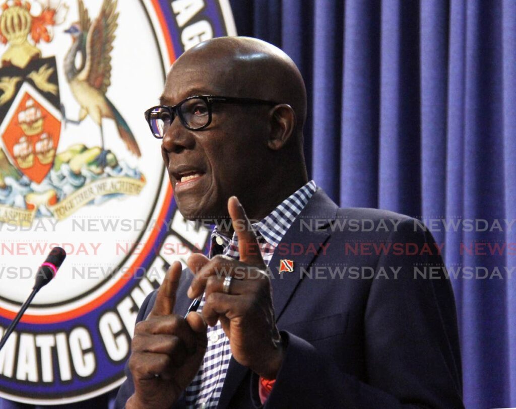 Prime Minister Dr Rowley - File photo by Ayanna Kinsale