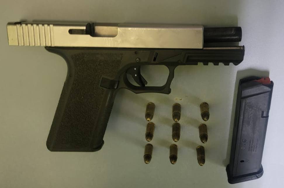 A photo of one of the guns seized by police during anti-crime exercises on Friday  - TTPS