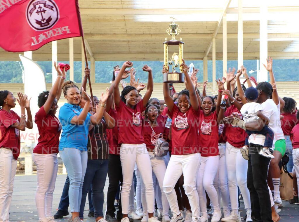 Holy Faith Convent, Penal, emerged victorious in the National Junior Panorama 2024 competition in the secondary schools category at Sunday’s competition at the Queen’s Park Savannah, Port of Spain. - Photo by Angelo Marcelle