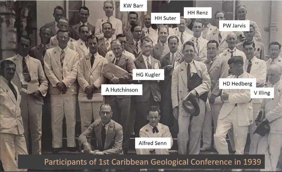 The first geological conference in 1939.
- Photo courtesy GSTT