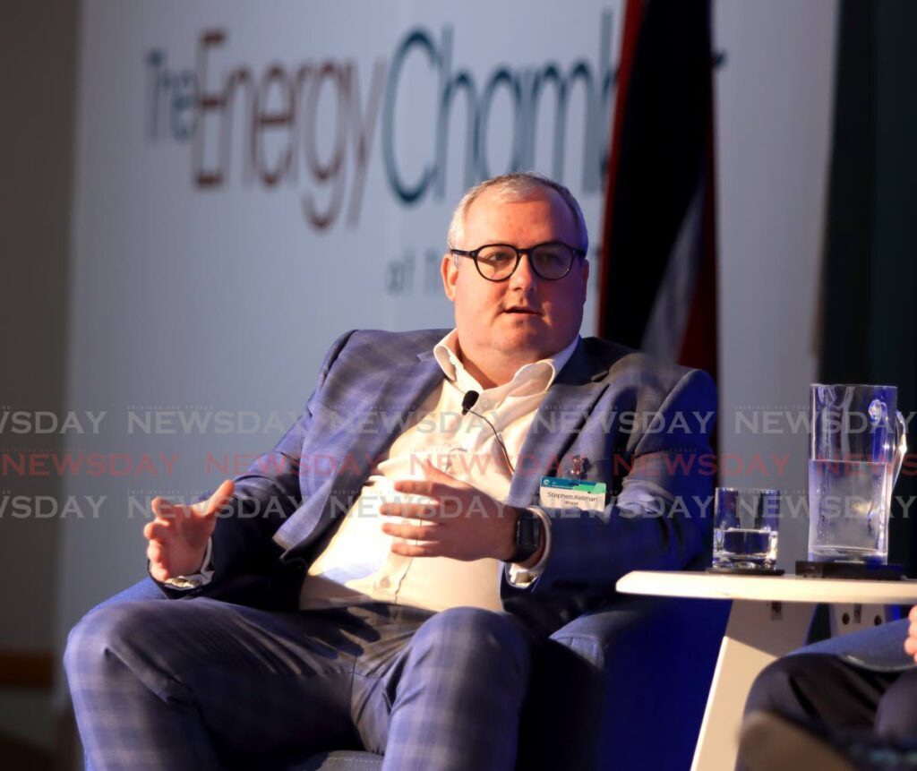Stephen Kelman, operations director at Wood PLC speaks during a panel discussion on Tuesday - day 2 - of the Energy Chamber’s three-day energy conference at the Hyatt Regency in Port of Spain. - Photo by Roger Jacob
