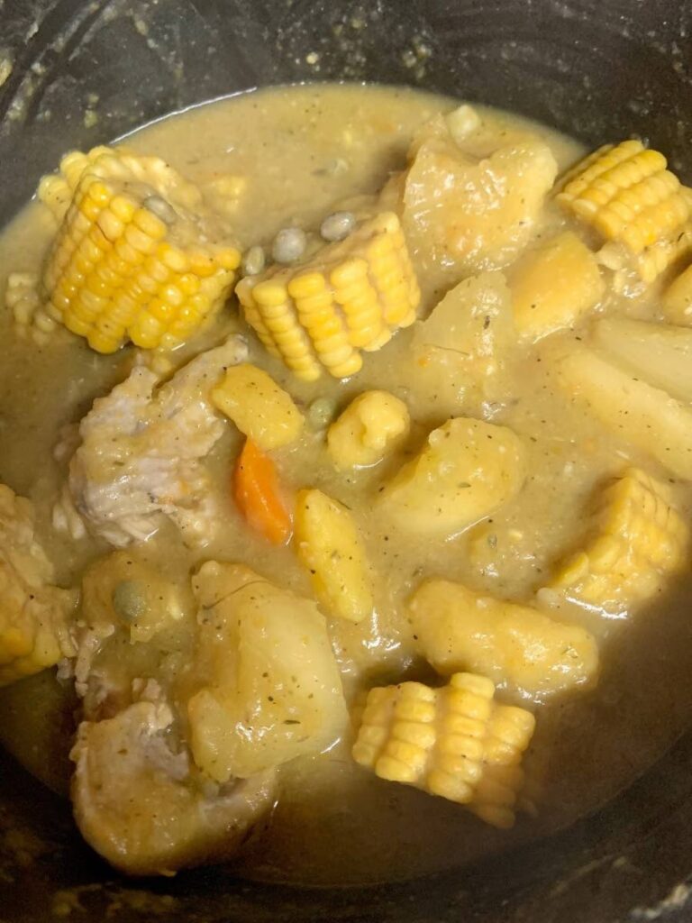 Corn soup - Photo courtesy Wendy Rahamut