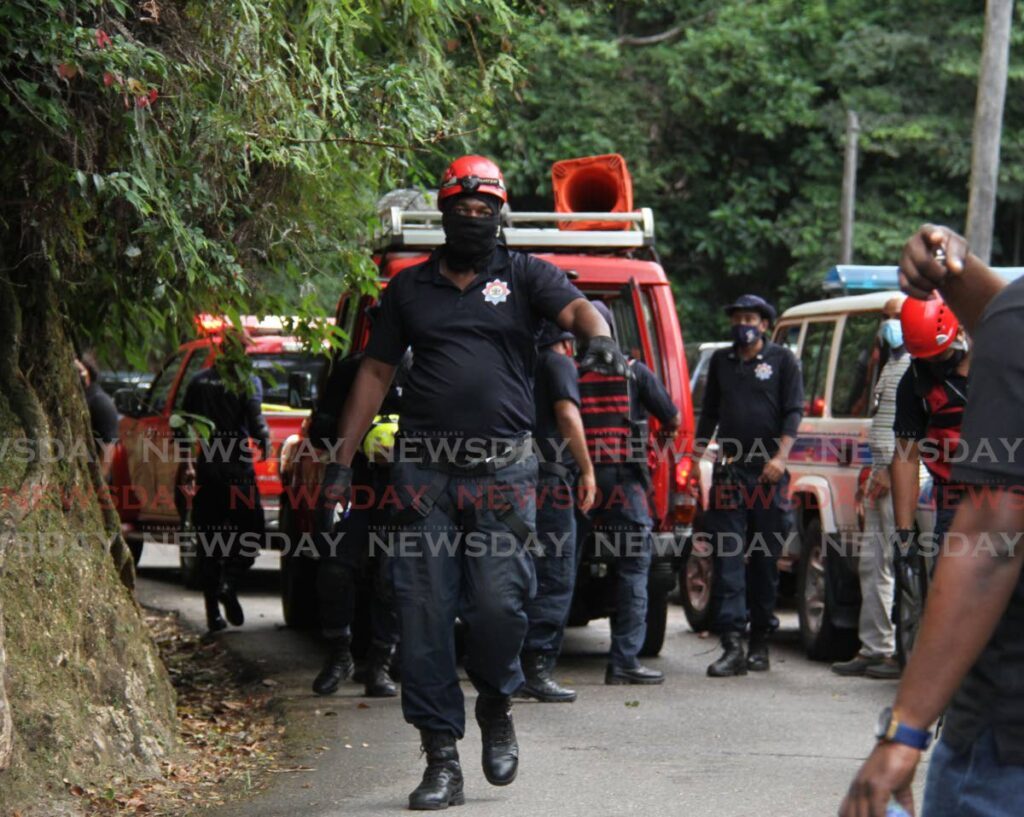 Members of the Trinidad and Tobago Fire Service Land Search and Rescue Team. - File photo by Ayanna Kinsale