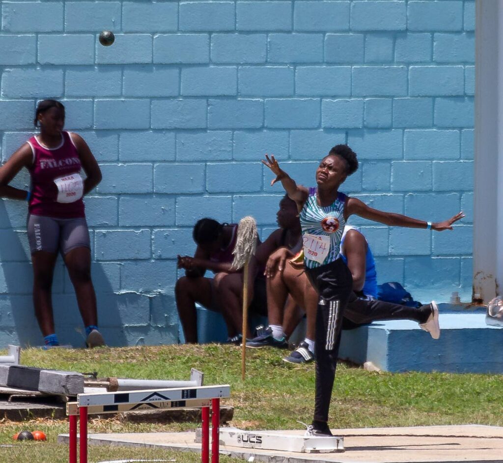 Natalia Eastman was among the top athletes at the Secondary Schools Track and Field Tobago Regional Championships. - Photo by David Reid