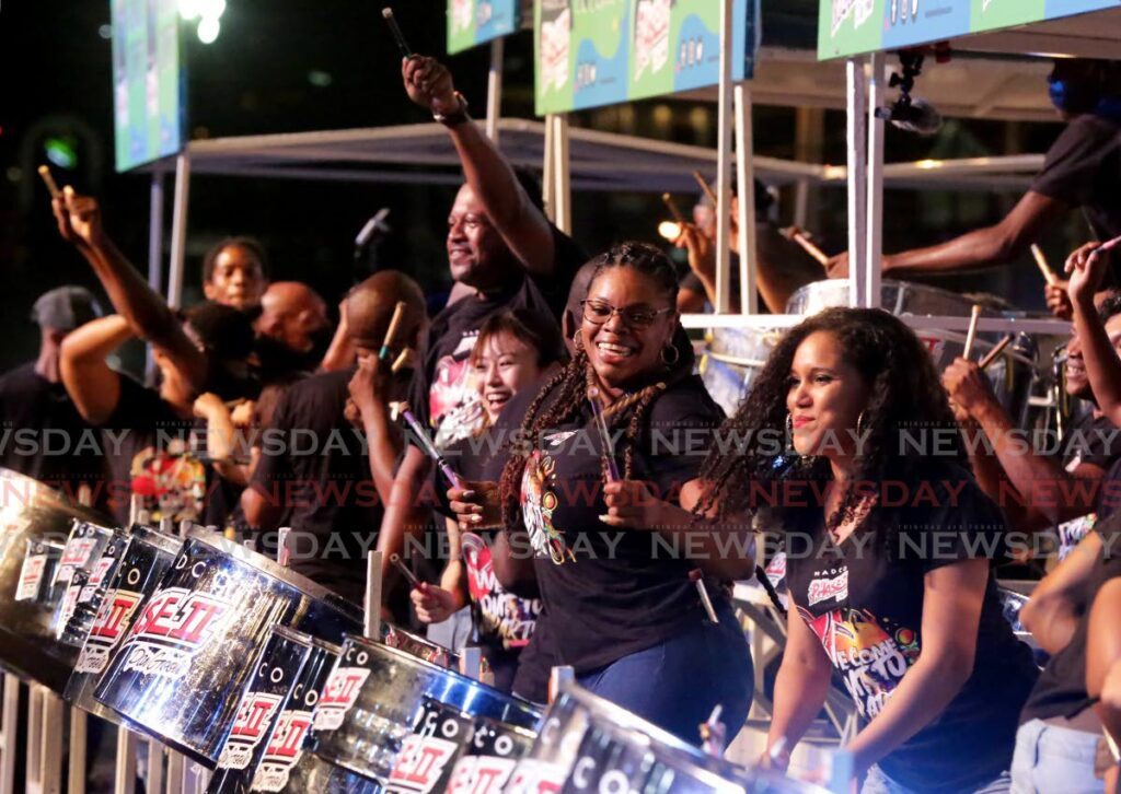 Hadco Phase II Pan Groove came 3rd place in 2023 playing We Come Out to Party, in the Large Steel Band Category. - File photo by Andrea De Silva