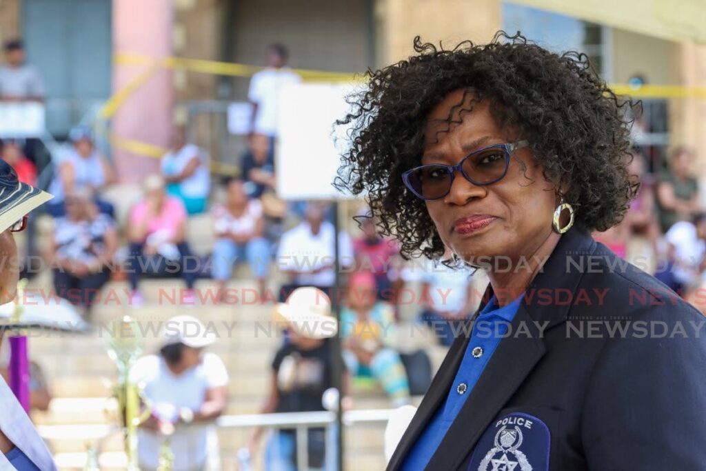 Police Commissioner Erla Harewood-Christopher during the TTPS sports day, Police Barracks, St James in May 2023. - File photo by Jeff K Mayers