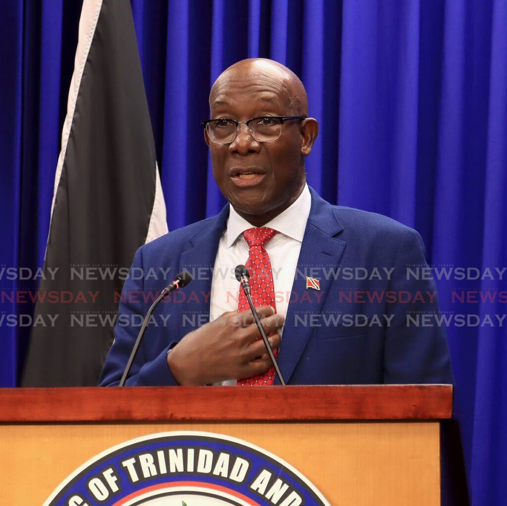Prime Minister Dr Keith Rowley -  