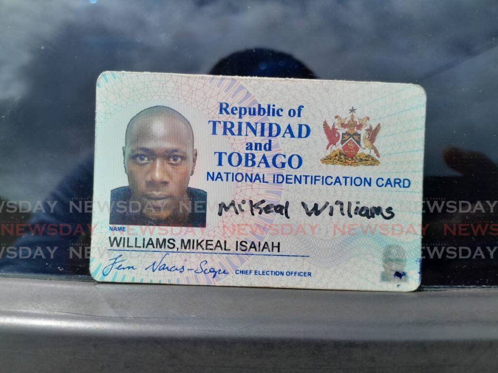 Mikeal Williams ID card - Photo by Gregory Mc Burnie