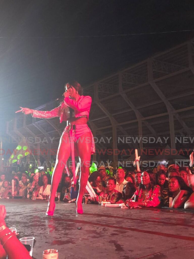 Soca superstar Patrice Roberts took fans on an emotional rollercoaster at her I Am Woman concert on February 7 at the Hasely Crawford Stadium, Port of Spain. - Roneil Walcott