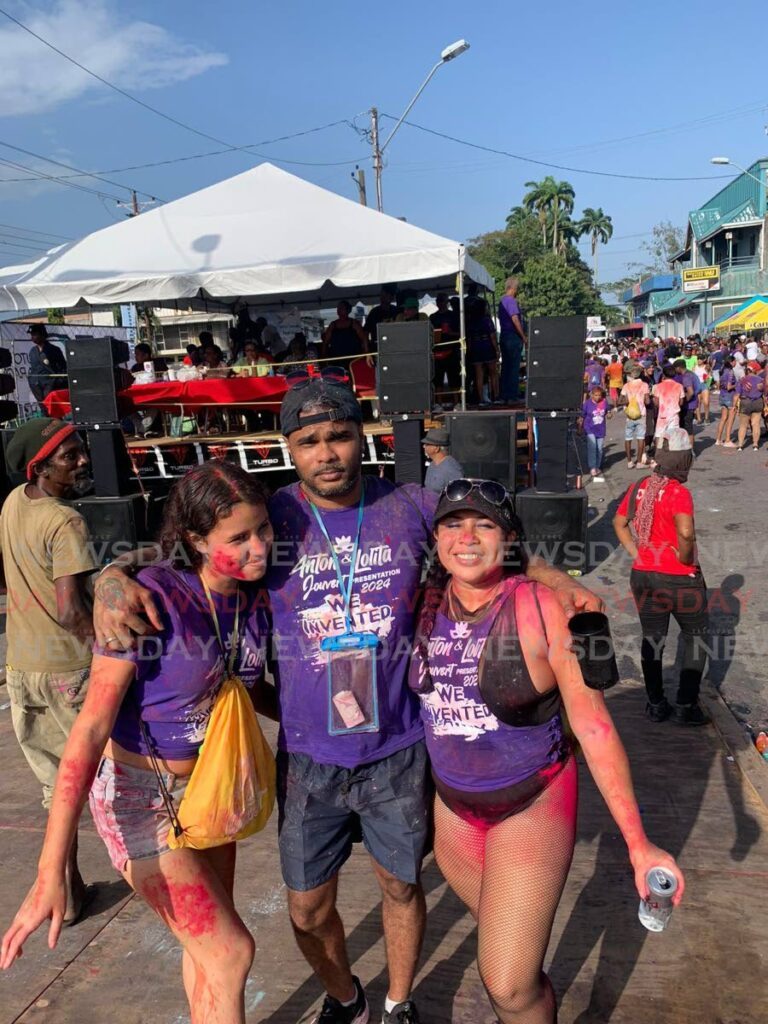 Masqueraders from Couva's J'Ouvert Parade of Bands. - 
