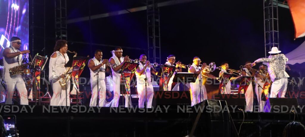 Brass 2 The World plays Long Time at Brass Bacchanal, Queen's Park Savannah, Port of Spain. - Angelo Marcelle