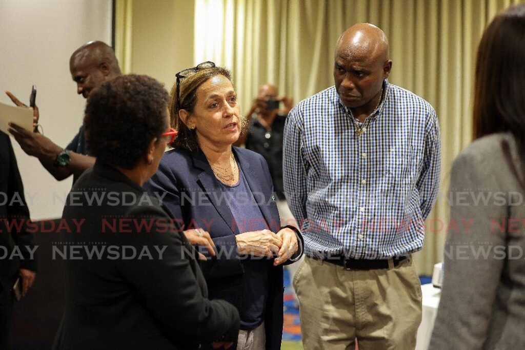 FIFA head of Safeguarding and Child Protection Marie-Laure Lemineur speaks to participants at TTFA's launch of its revised Safeguarding Framework and Policy. - TTFA Media