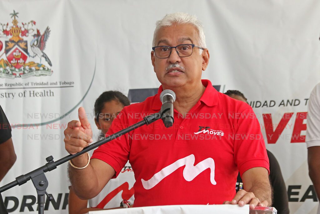 Health Minister Terrence Deyalsingh during the launch of TT Moves at the Couva Hospital and Multi-Training Facility in 2019. - File photo by Marvin Hamilton
