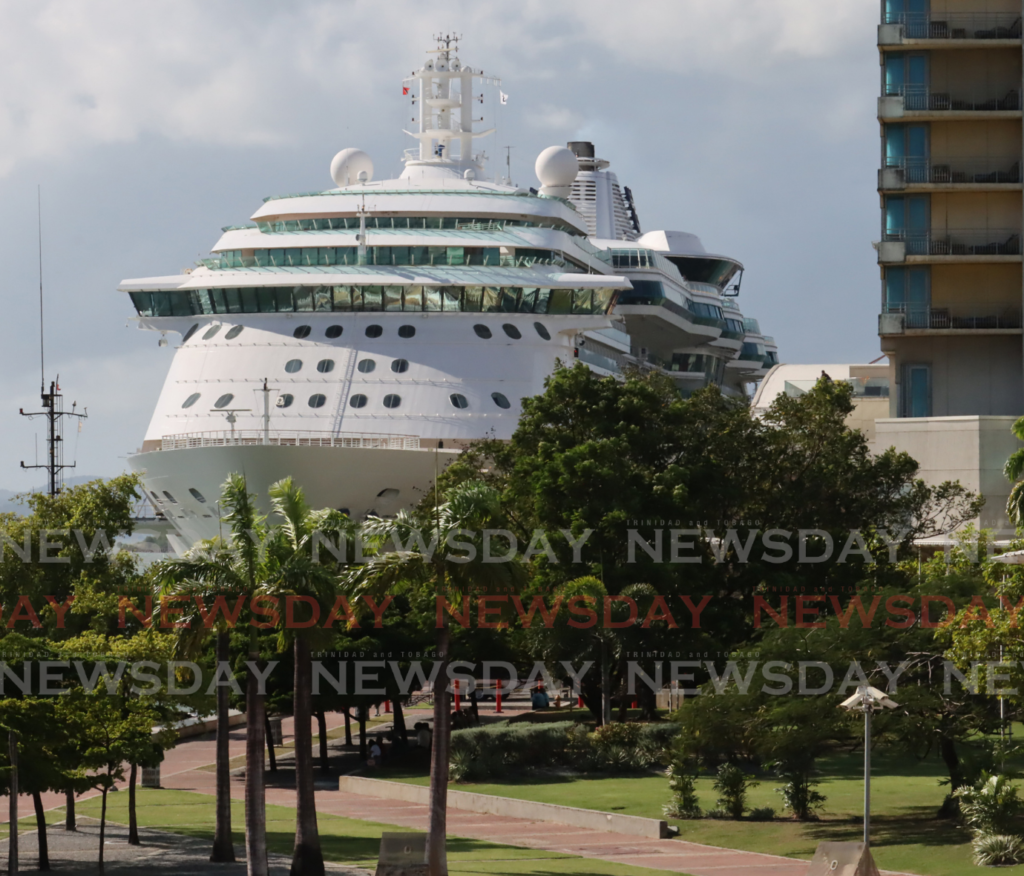 Royal Caribbean Jewel of the Seas moored at the Cruiseship Complex in Port of Spain. - File photo by Roger Jacob
