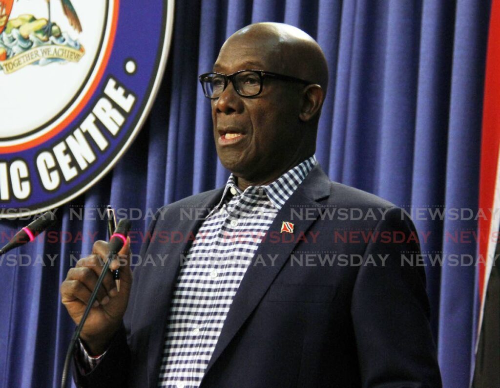 Prime Minister Dr Rowley - Photo by Ayanna Kinsale