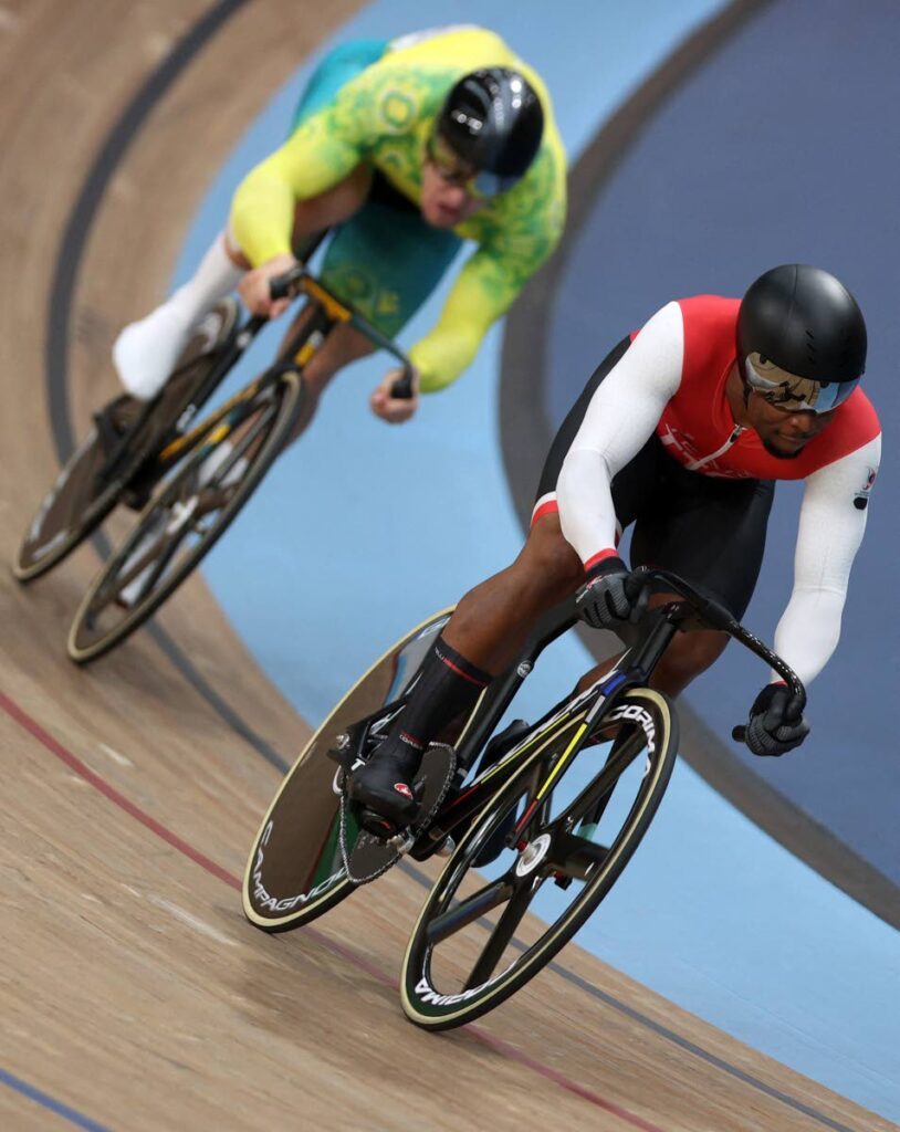 TT cyclist Nicholas Paul, right, is into the Pan Am sprint quarterfinals. File photo - 