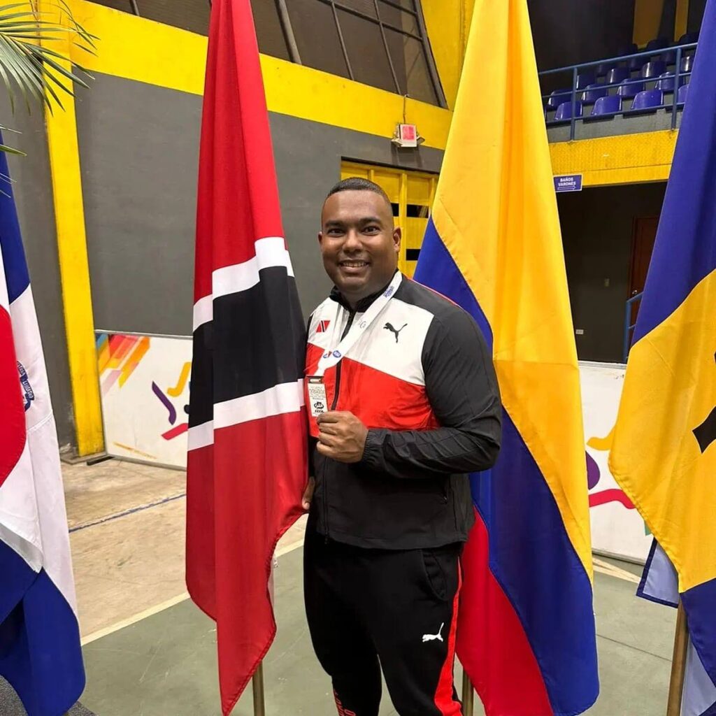 TT karateka and team captain Shiva Sookdeo shows off his bronze medal from the 2024 Central American and Caribbean Karate Championship in Nicaragua.  - 