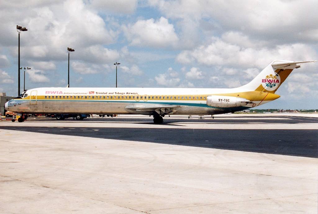 BWIA McDonnell Douglas DC-9-51 aircraft. - Photo courtesy Ramesh Lutchmedial