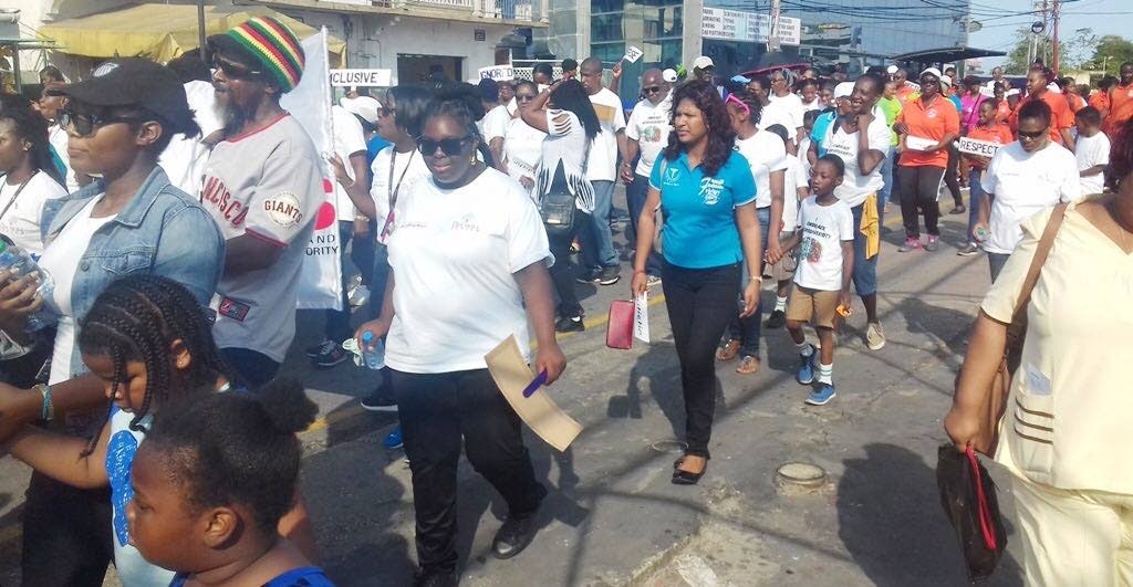 As it has done in previous years, The Life Skills Centre held its Autism Awareness Walk on April 12. In this undated photo, members and supporters walk to advocate for the acceptance and inclusion of people with autism in society. - 