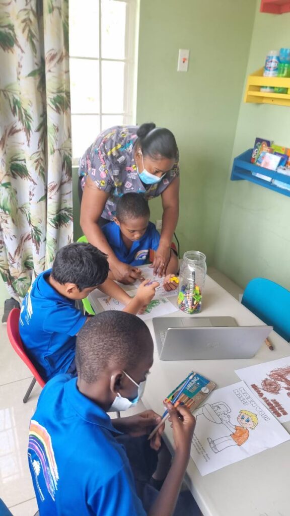 While her school works with the national school curriculum, Carlene Sharpe says at Carlene’s Rainbow Academy she focuses on main subject areas such mathematics and language arts and integrates other subjects areas within the curriculum. Photo courtesy Carlene Sharpe - 