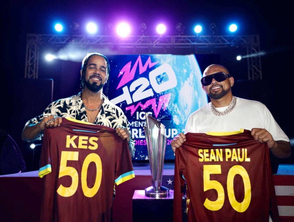 Kees Dieffenthaller, left, and Sean Paul. - Photo courtesy Cricket West Indies